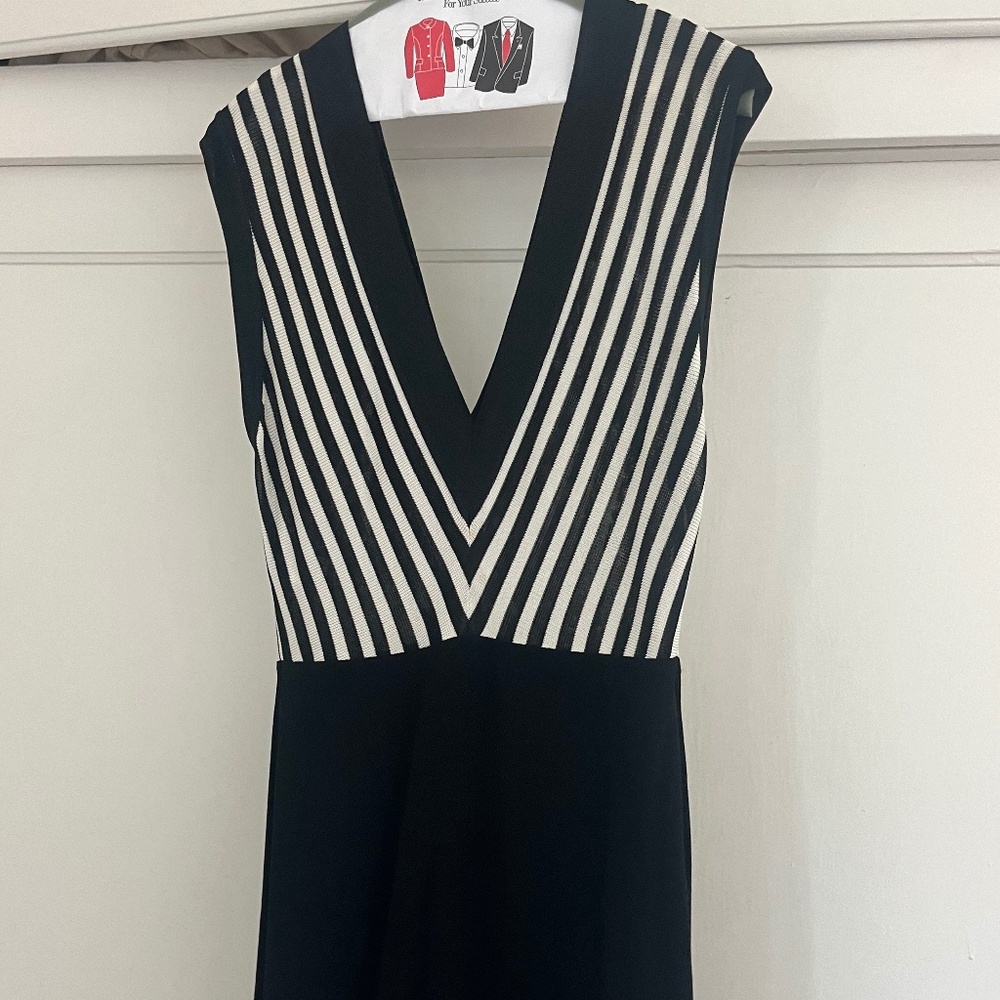 Sandro Black and White Dress